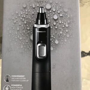 Panasonic Ear and Nose Hair Trimmer for Men with Vacuum Cleaning System, Powerfu